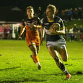 Alfie Edgell in action for Rhinos' reserves against Castleford. Picture by Craig Hawkhead/Leeds Rhinos.