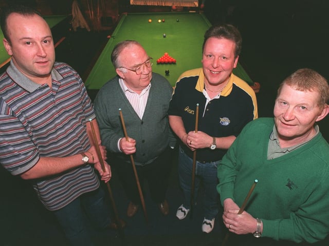 Cookridge 'A' team in January 1999. Pictured, from left, are Andy Tate, Bob Moore, Ian Spink and Terry Payne.
