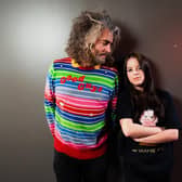 Nell Smith with her friend Wayne Coyne of The Flaming Lips. Picture: Blake Studdard, Atria Creative