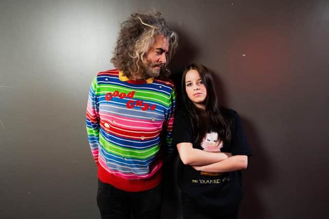 Nell Smith with her friend Wayne Coyne of The Flaming Lips. Picture: Blake Studdard, Atria Creative