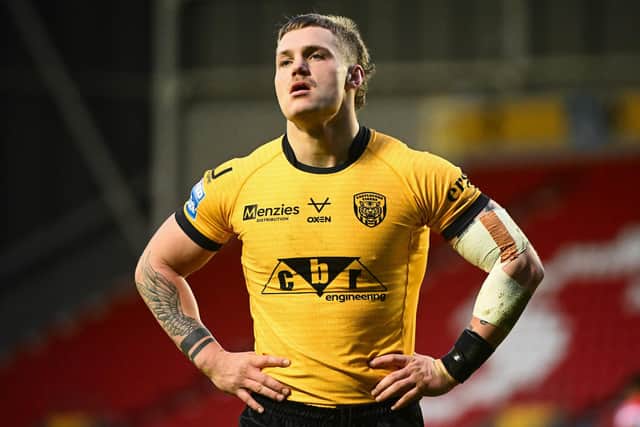 Pre-season signing Brock Greacen could make his Castleford Tigers debut at Toulouse Olympique on Saturday after recovering from injury. Picture by Olly Hassell/SWpix.com.