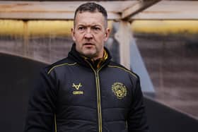 Castleford Tigers coach Danny McGuire seen during last week's Challenge Cup defeat at Bradford Bulls. Picture by Alex Whitehead/SWpix.com.