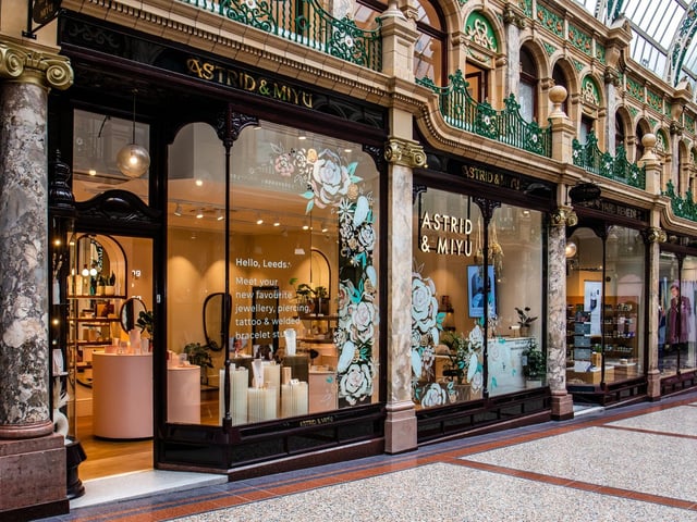 Next, we have the new additions to the County Arcade. Expressive jewellery and body art brand Astrid & Miyu opened earlier this month - the first pink boutique outside of London. It stocks a beautiful range of jewellery, including signature stacks and bespoke welded bracelets. The brand also offers engraving, tattooing and piercing services in a relaxed space.