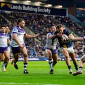 Chris Hankinson on the attack for Leeds Rhinos during their home win against Wakefield Trinity in May. Picture by Allan McKenzie/SWpix.com.