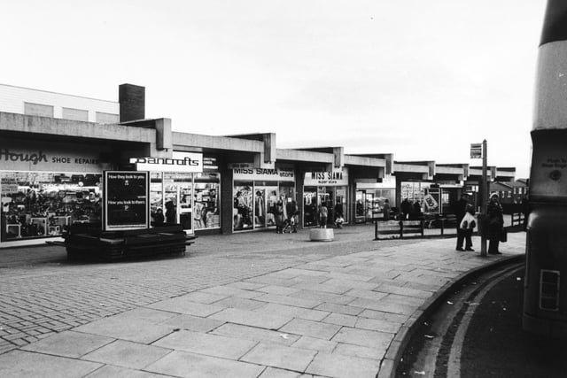Bramley Shopping Centre pictured in December 1981.