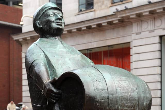 The Dortmund Drayman is part of the furniture in Leeds city centre.