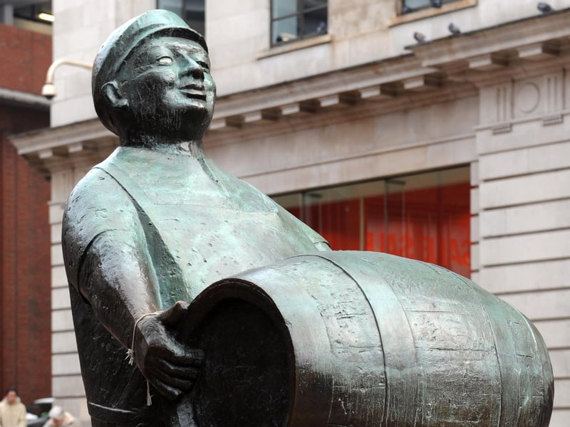 The Dortmund Drayman is part of the furniture in Leeds city centre.