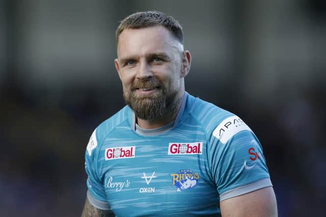 The half-back was in good form for the Rhinos before his departure. (Photo: Ed Sykes/SWpix.com)