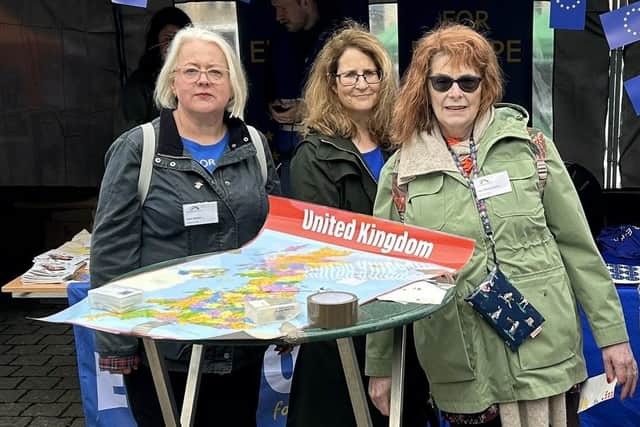 Pictured on the Dortmund stall are (from left) Debra Stretton, Sue Harris and Jacqui Williams Durkin