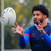 Kallum Watkins seen during an England training session at Sale Sharks' Carrington base in Manchester. Picture by Olly Hassell/SWpix.com.