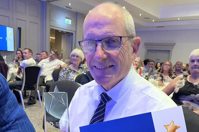 Despite having prostate cancer, Tony Firth is consistently the highest performing member of the fire prevention team. Photo: West Yorkshire Fire and Prevention Service