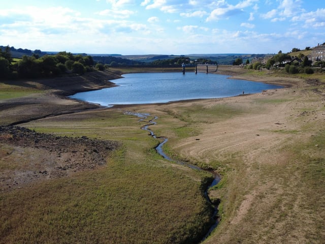Leeming reservoir near Keighley earlier this summer