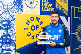 Joel Piroe wins the Championship Goal of the Month award for September (Pic: Leeds United)