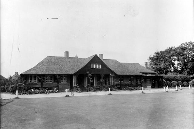 The club house at Roundhay Park Golf Club pictured in September 1938.