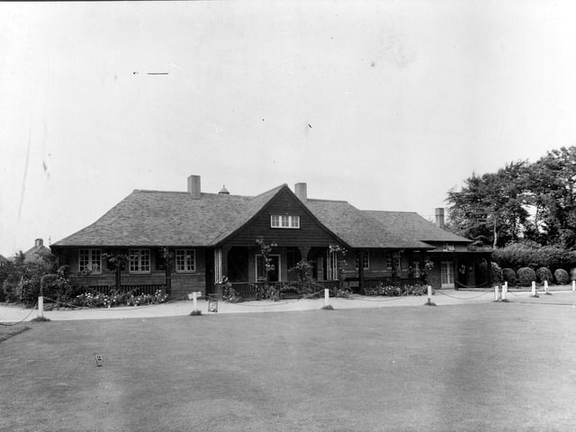 The club house at Roundhay Park Golf Club pictured in September 1938.