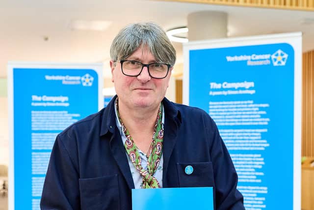 Simon Armitage has written a new poem for Yorkshire Cancer Research.