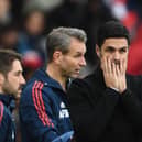 FRESH WORRY: For Arsenal and boss Mikel Arteta. Photo by Stuart MacFarlane/Arsenal FC via Getty Images.