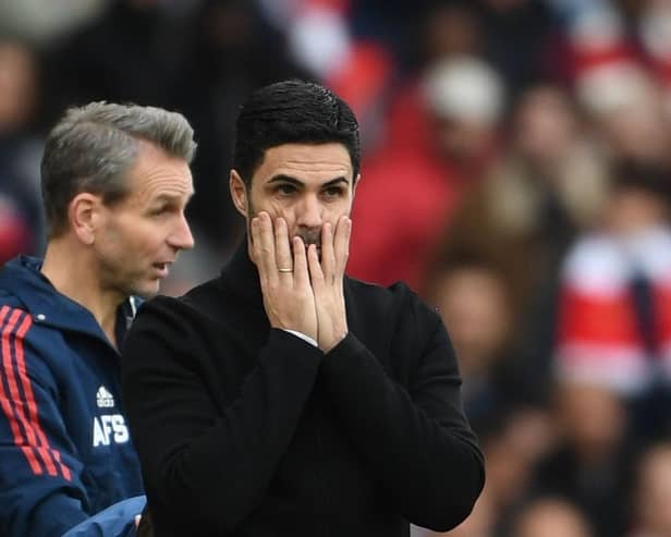 FRESH WORRY: For Arsenal and boss Mikel Arteta. Photo by Stuart MacFarlane/Arsenal FC via Getty Images.