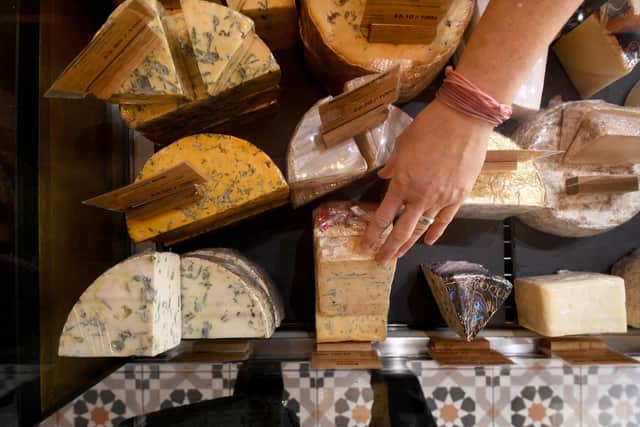 The charming cheesemongers on Harrogate Road stocks a bountiful variety of cheeses. Photo: Simon Hulme.