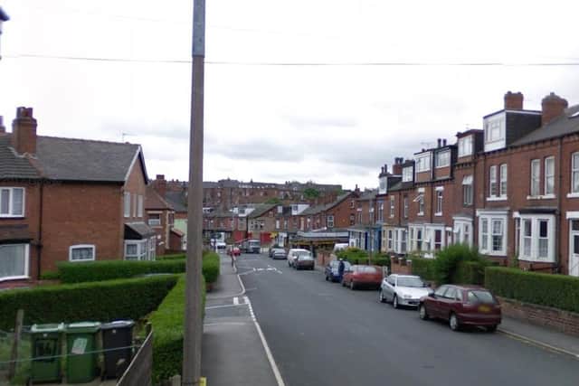 File image of Shepherds Lane, Chapeltown, where five people were arrested this afternoon after a police incident escalated. Police were originally called to a domestic incident in the Leeds street. (Photo by Google)