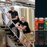 John Gyngell (left) and Christian Townsley, the owners of North, and the new-look cans (Photo by Gary Longbottom/National World/North)