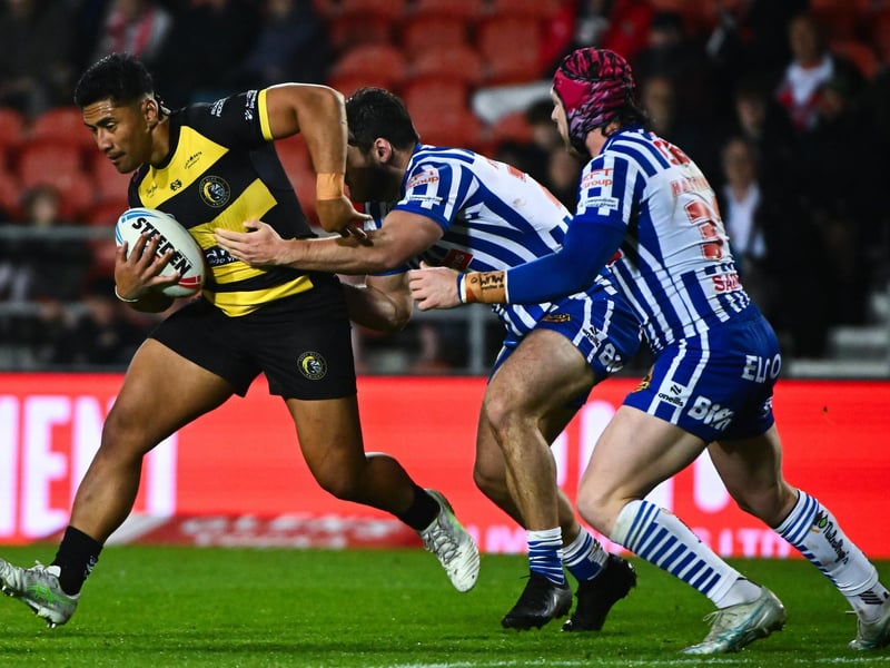 Grade A late contact on passer, one penalty point, total points one - no further action.