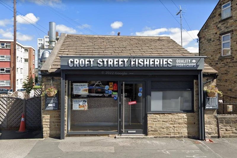 As well as being named in the top 10 for Yorkshire Evening Post's Chip Shop of the Year 2018 awards, Croft Street Fisheries, in Farsley, won a Good Food Award in 2020.  It serves fish and chips, as well as sausages and chicken.