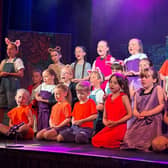 Young performers at PQA Pontefract on stage