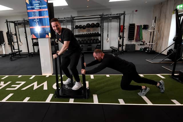 Tom Lamb, left, and Callum White wanted to make fitness accessible to everyone by opening Power Gym, in Guiseley. Photo: Simon Hulme.