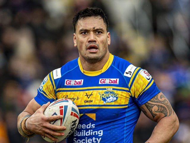 The forward was sin-binned in Rhinos' loss at Salford in March and banned for two games for a grade B high tackle.