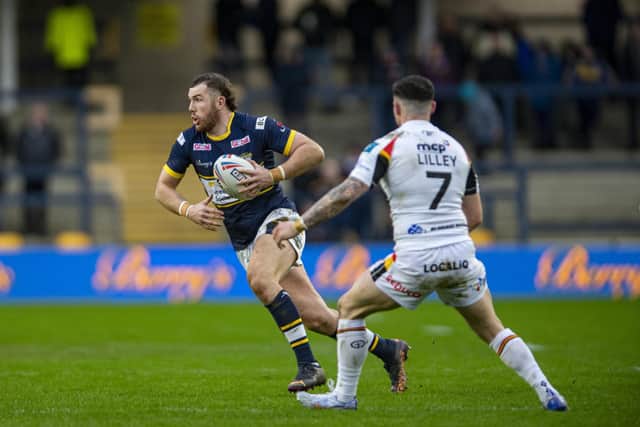 Cameron Smith made his first appearance of pre-season for Leeds against Bradford last week, when coach Rohan Smith was pleased with his team's cohesion. Picture by Tony Johnson.