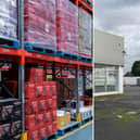 Plans have been approved to open a new alcohol sales warehouse at the former car dealership in Barnsley Road, Sandal, Wakefield. Pictured left, a stock image showing inside an alcohol sales warehouse.