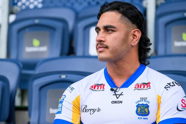 Leeds Rhinos prop Keenan Palasia. Picture by Allan McKenzie/SWpix.com.