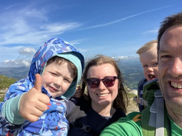 Anthony Mc Laughlin said: "My beautiful wife who looks after her three fellas every day! Thank you Sarah McLaughlin."