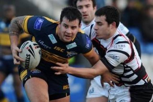 Jake Normington in pre-season action for Leeds Rhinos in 2012. Picture by Gerard Binks.