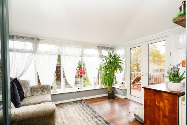 The conservatory is connected to the living room and is fitted with a fully insulated converted roof,  radiator and french doors leading into the garden.