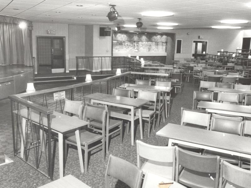 The new look concert room at Cross Gates Working Men's Club in June 1979.