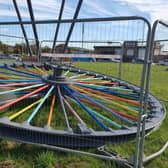 The Glasshoughton Wheel of Light memorial has been taken down after safety concerns were raised.