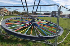 The Glasshoughton Wheel of Light memorial has been taken down after safety concerns were raised.