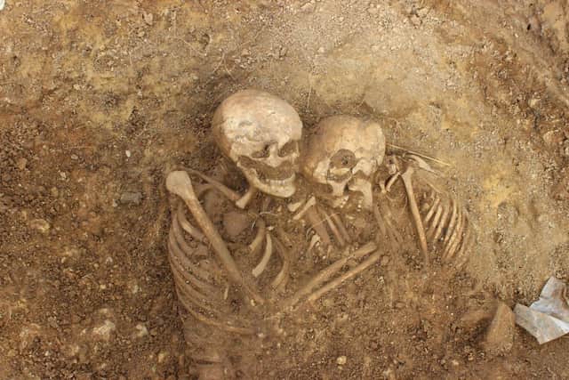 The remains found in the cemetery are believed to include both late-Roman and early-Saxon people, with the burial customs of both cultures found in different graves. Photo: West Yorkshire Joint Services/Leeds City Council