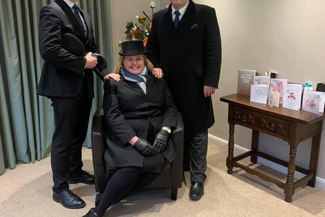 Gateway Funeral Services family run - pictured here are Bailey, Emma and Richard Arnold