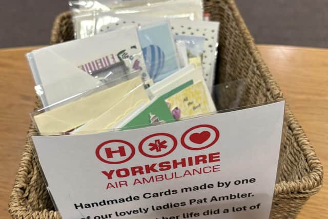HC-One’s Ashworth Grange Care Home handmade greeting cards crafted by resident Patricia Ambler