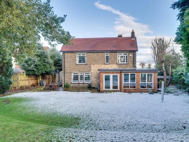 Looking towards the rear of the house from its south-facing back garden.