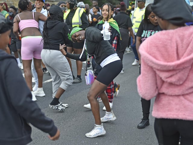 The early start did not deter people wanting to dance.