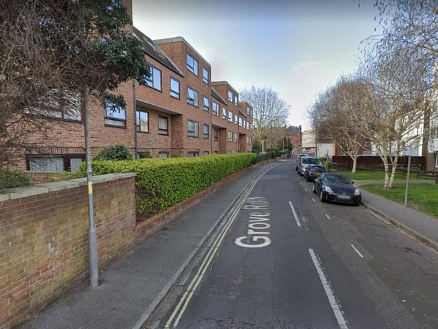 A total of eight properties have been sold at Homegrove House, in Grove Road North, Southsea, between January 2016 and January 2022. The average sale price was £72,587.