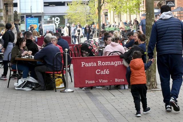 Pasta Romagna, a family-run cafe in the heart of Leeds city centre, scored 9 for atmosphere, 9 for food, 8 for service and 10 for value.