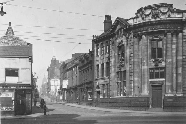 The Headrow pictured in November 1929.