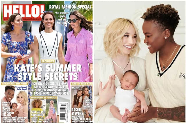 The interview with Nicola Adams and Ella Baig appears in this week's Hello! magazine. Picture: Hello!/PA Wire