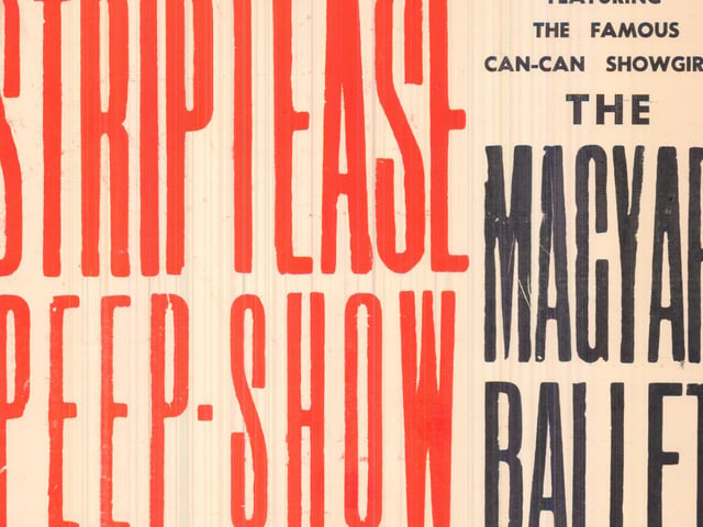 Chinese nude sensation Toya Wong and famous Can-Can showgirls The Magyar Ballet starred in this show on stage at the City Varieties in February 1960.