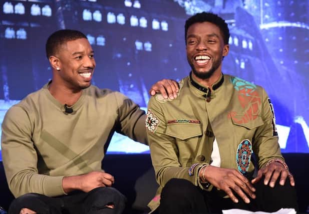 Michale B Jordan paid tribute to his friend, co-star and "big brother" Chadwick Boseman in an emotional statement (Getty Images)